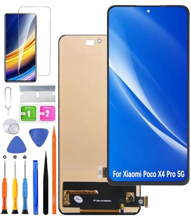 HLYGZX Pantalla de repuesto para Xiaomi Poco X4 Pro 5G, pantalla LCD TFT, 2201116PG, digitalizador táctil, kit de piezas de reparación