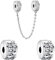 Rimgoris 925 Sterling Silber Charm für Damen-Armbänder, Halskette, Herz-Clips, Muttertagsverschluss, Kristall-Sicherheitskette, baumelndes Charm-Geschenk, 3er-Pack