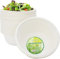 EXNIMA, Cuencos Desechables de Caña de Azúcar, Platos Hondos Biodegradables, Vajilla Ecológica, 100% Natural Redondo Resistentes, Evento, Fiestas, Barbacoa y Cumpleaños (50 PLATOS, Cuenco 350 ml)
