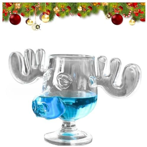 Weihnachtsgläser National Weihnachtsurlaub, Elchgläser Christmas, Elch Gläser Christmas Vacation, Christmas Mug, Moose Mug, Dekorationen, Klar, Kaffee, Tee, Getränke