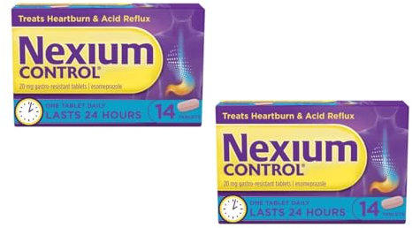 Nexiumm Control Heartburn and Acid Reflux Relief Tablets, 28 Count (14 x 2)