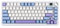EPOMAKER Cypher81 Wireless Gaming Keyboard with TFT Screen & Knob, 75% US Layout Mechanical Keyboard in Cushioned Gasket Mount with RGB Backlight for PC/Mac (WhiteBlue, Wisteria Linear)