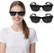 CXNXFD Rasterbrille Pinhole Glasses 2er Set,Original Augentrainer zur Sehverbesserung & Entspannung,Anti-Ermüdungs-Lochbrille,Trageetui & Reinigungstuch (Schwarz)