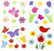 Nurila Fensterbilder sommer Aufkleber kinder, Gel Sticker Kinder，3D Aufkleber Kinder Window, 40 Stk DIY Glas Aufkleber Dekorationen, Bunte Saisonale Fensteraufkleber, Abziehbilder für Fenster