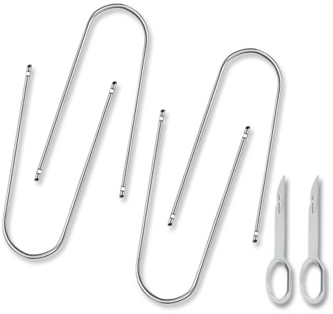 OUDQFCJ 6 Pezzi rimuovi-Strumenti, Chiave di sblocco, Chiave estrattore, rimuovi-Stereo, Kit di Strumenti Universale, Compatibile con Molti Tipi di Radio