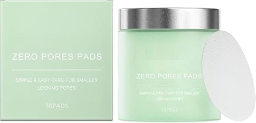 Zero PORE PaDs,Deep Cleansing & Pore Minimizing,Korean Beauty PoRe PadS, Dual-Textured Facial Toner P-Ads for Exfoliation, Smooths SkIN Texture & Brightens Skin,Clear SkIns (1)