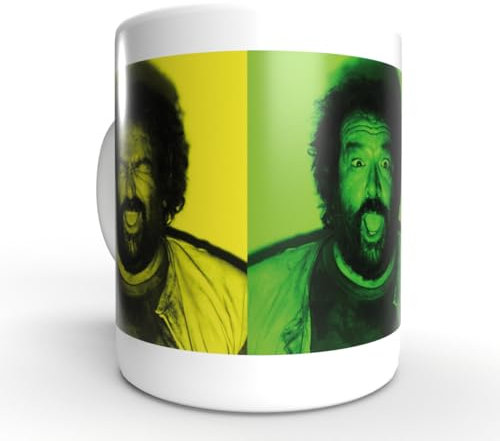 Bud Spencer® Banana Joe Fotoautomat Motiv Keramik-Tasse, Weiß, Klassisches Design