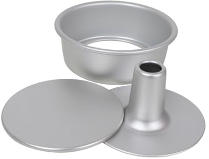 Generico Teglia Per Chiffon Cake | Fondo Amovibile Antiaderente | Distribuzione Calore Uniforme | Tortiera Alta | Lega Alluminio, Per Forno, Dolci, Muffin, Cucina Domestica, Regalo