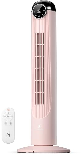 Antarctic Star T36 Turmventilator, 91,4 cm (36 Zoll), oszillierender Ventilator ohne Flügel, Fernbedienung, 6 Geschwindigkeiten und 4 Modi, LED-Display, 9H-Timer, leiser Standventilator
