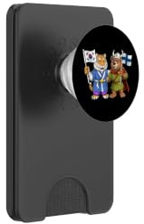 Bandiera Finlandia Corea del Sud Radici finlandese-coreane PopSockets PopWallet per MagSafe