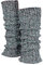 Tobeni 1 Paar Damen-Stulpen Wolle Kuschelig Weich Multicolour Beinwärmer für Frauen Ideal für Sport und Winter Farbe Blau-Meliert Grösse One Size