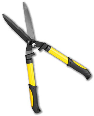 PUREWORK Hecken Schere Pflanzen Schere, Pulverbeschichtetes Stahlrohr, ca. 55,8 cm