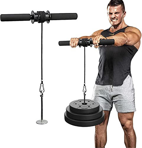 Yosoo Unterarm Handgelenk Roller Trainer Curl-Griff Gymnastik Unterarm-Stärker Armkraft Training Fitness Equipment bis 9.5KG, 39cm Seillänge