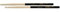Zildjian 5A Hickory Drumsticks - Wood Tip - Black DIP