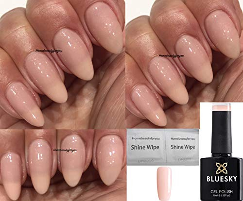Bluesky Nail Gel Polish NUDE BARE Bare Chemise Barely Lingerie 80564 UV LED Soak Off 10ml