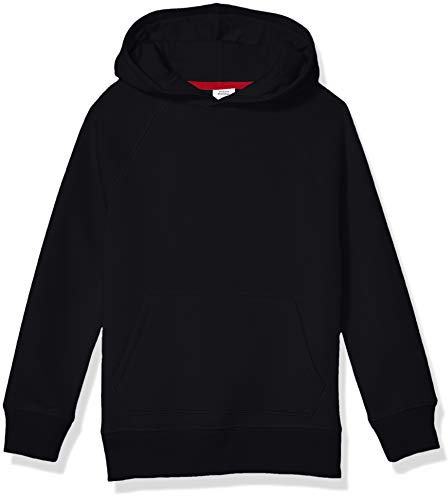 Amazon Essentials Felpe con Cappuccio in Pile Bambini e Ragazzi, Nero, 8 Anni