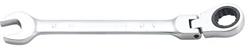 BGS 6717 | Llave combinada con carraca | ajustable 90° | 17 mm