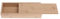 SUPVOX Wooden Pencil Box,Wood Brush Box with Sliding Lid for DIY Artist Tool and Brush Storage -7.4 x 2.8 x 1.2 inches, Rectangle