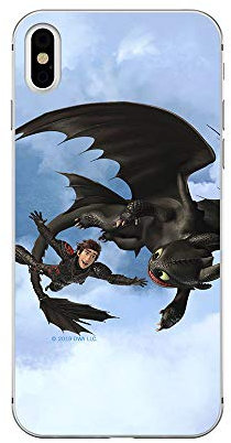 ERT GROUP Original und Offiziell Lizenziertes DreamWorks Dragons Handyhülle für iPhone XS MAX, Case, Hülle, Cover aus Kunststoff TPU-Silikon, schützt vor Stößen und Kratzern