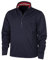 Calvin Klein Mens Waterproof Half Zip Jacket - Navy/Red - M