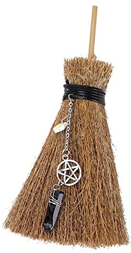 PRETYZOOM Mini Branch Broom Pendant Halloween Decoration Lightweight Broomstick Ornament Party Decor for Home and Shop Hanging