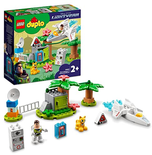 LEGO 10962 DUPLO Disney and Pixar Buzz Lightyears Planetenmission Weltraum-Spielzeug mit Raumschiff und Roboter für Kleinkinder ab 2 Jahre, Mädchen und Jungen