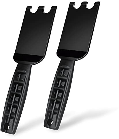 nomiou 2 Pack Spatula Scraper for George Foreman Indoor Grills,Grill Cleaner Tool with Ergonomic Handle – Heat Resistant Tool for Panini Grill Press