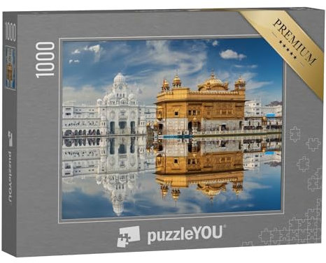 puzzleYOU: Puzzle 1000 Teile „Sikh-Gurdwara: Golden Temple in Punjab, Indien“ – aus der Puzzle-Kollektion Indien
