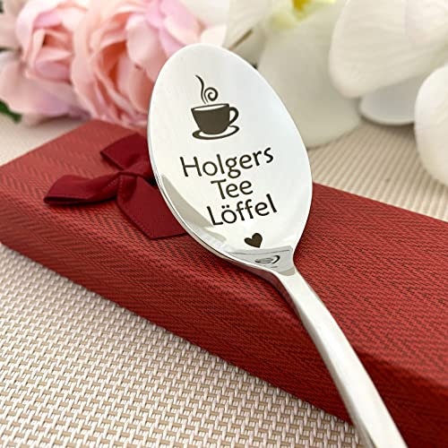 Teelöffel personalisiert mit Namen – Geschenk für Teeliebhaber – personalisierter Löffel für Tee oder Kaffee – Geburtstagsgeschenk mit Gravur