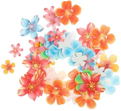 314Pcs Flores Comestibles para Decoración de Pastel Flower Flower Porta Colorida Flores de Obleas para La Fiesta Pastel de Bodas Descorres de Pastel de Bodas
