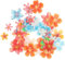 314Pcs Flores Comestibles para Decoración de Pastel Flower Flower Porta Colorida Flores de Obleas para La Fiesta Pastel de Bodas Descorres de Pastel de Bodas