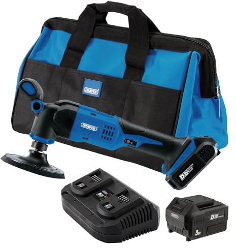 Draper D20DAP125 D20 20v Cordless Dual Action Polisher 125mm 2 x 3ah Li-ion