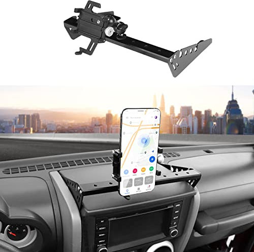 Jimen Für JK Handyhalterung, Armaturenbrett-Handyhalterung, kompatibel mit Jeep Wrangler JK & Unlimited 2007–2010