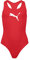 PUMA Swimsuit 701224512 Costume da Bagno, Rosso, 152 Unisex-Bambini e Ragazzi