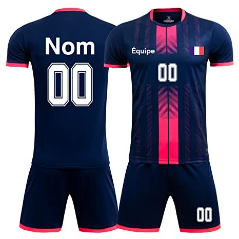 LAIFU Enfant Adulte Maillot Football Personnalisés Ensemble Foot Peut Être avec Votre Nom Numéro Équipe Logo