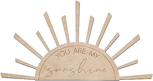 Holz Aufsteller 'You Are My Sunshine' - Zauberhafte Kinderzimmer Deko und ideales Geschenk zur Geburt