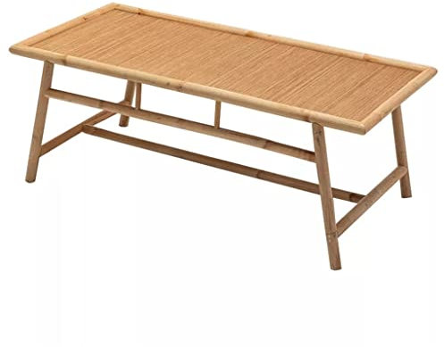 LEFEDA Bout de Canapé Table Basse Salon Salon de thé Table rétro Bureau étudiant Plateau de Service pour Travail ou Ordinateur Portable (Color : Natural, Size : 120x50x45cm)