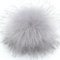 10 Stück 10cm Kunstfell Pompon Fellbommel Pompon Bommel für Mützen Beanies Fellbommel Fellpompon Künstlicher Haarball für Tasche Anhängern Schlüsselanhänger Dekoration Bekleidung Zubehör -hellgrau