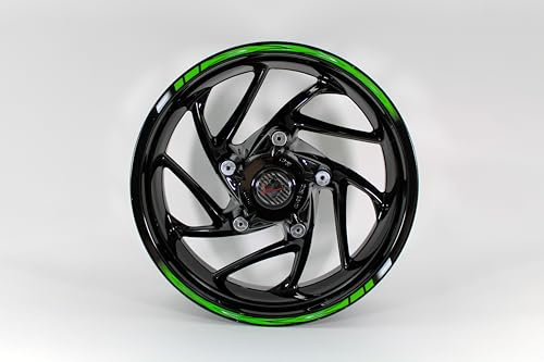 Felgenrandaufkleber green universell kompatibel für Kawasaki Motorrad X710143VA