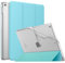 MoKo Case for iPad 9th Generation 2021/ iPad 8th Generation 2020/ iPad 7th Generation 2019, Soft Frosted Back Cover Slim Shell Case with Stand for iPad 10.2 inch,Auto Wake/Sleep, Glacier Lake Blue