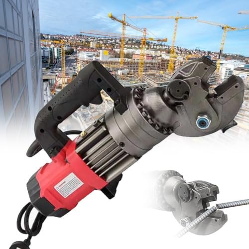 XDLYWUZIQ Troncatrice Idraulica Portatile per Tondo per Cemento Armato, Taglierina Elettrica Idraulica da 4-16 Mm, velocità di Taglio 2-2,5 S, Utensile da Taglio per Fune d'Acciaio