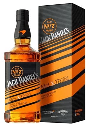 Jack Daniel's Old No.7 Tennessee Whiskey - McLaren Limited Edition 2024 - Inklusive Geschenkverpackung - zwei ikonische Marken, eine unverwechselbare Flasche -0.7L/40% Vol.