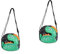 WRITWAA 2 Stk Dinosaurier-umhängetasche Süße Tragetasche Aus Segeltuch Damenhandtasche Damen Tragetasche Umhängetaschen Für Damen Dinosaurier-partybevorzugung Mini-tasche Oxford-stoff