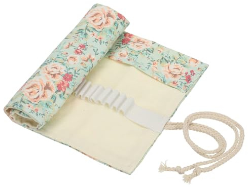 PATIKIL Organizador De Lápices De Colores 24 Ranuras Bolsa PortaLápices | Rollo Organizador De Materiales Artísticos, Para Artista, Para Lápices Pinceles Marcadores, Exterior