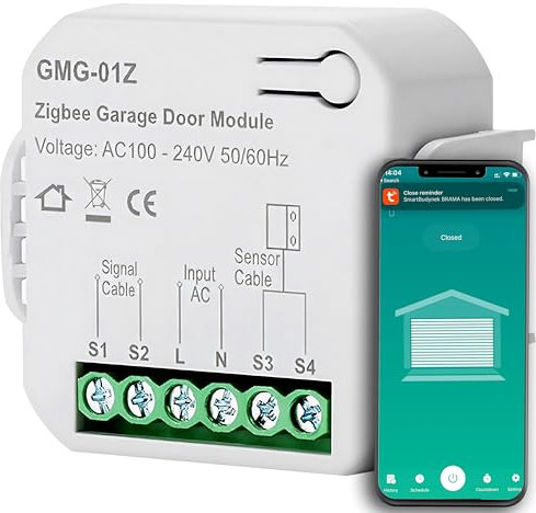 Retoo Tuya Smart - Apriporta da garage 100 – 240 V/10 A, controllo app con WiFi, interruttore WiFi, modulo relè wireless, funziona Tuya Smart, Smart Home Switch con telecomando Tuya Smart Life
