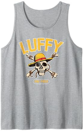 Chapeau de paille Pirates Singe D Luffy Skull Crossbones Anime Débardeur