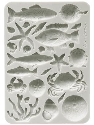 Stamperia KACMA578 Moule en silicone, gris, 14,8 x 21 x 0,7 cm