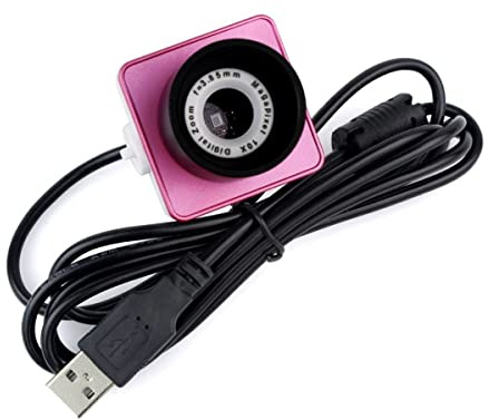Teleskopzubehör 1,25 Zoll 31,7 mm Webcam 0,3 MP USB-Teleskopkamera-Okular(Pink)