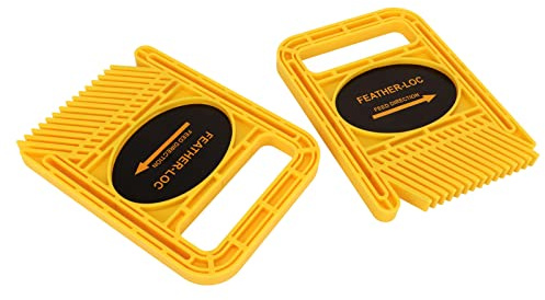 aqxreight 2 Set Featherboard Erweitertes Holzbearbeitungsgerät für Tischkreissägen, Oberfräsen, Tische, Zäune, Werkzeug, Blau, mit Keil und Stab L FeatherboardTable Saw FeatherboardWoodworking