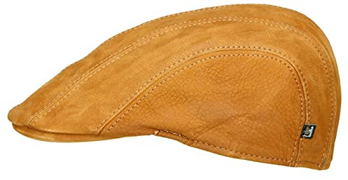 Balke Herrensportmütze aus Rind-Nappa Leder - Camel (918) - 58 cm